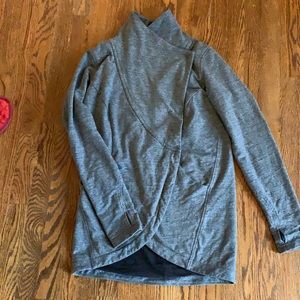 Lululemon That’s A Wrap cardigan. Size 8. Heathered gray.